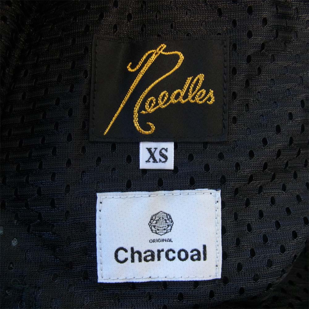 Needles ニードルス HM401 CHARCOAL チャコール ベロア トラック パンツ ブラック系 グレー系 XS【新古品】【未使用】【中古】