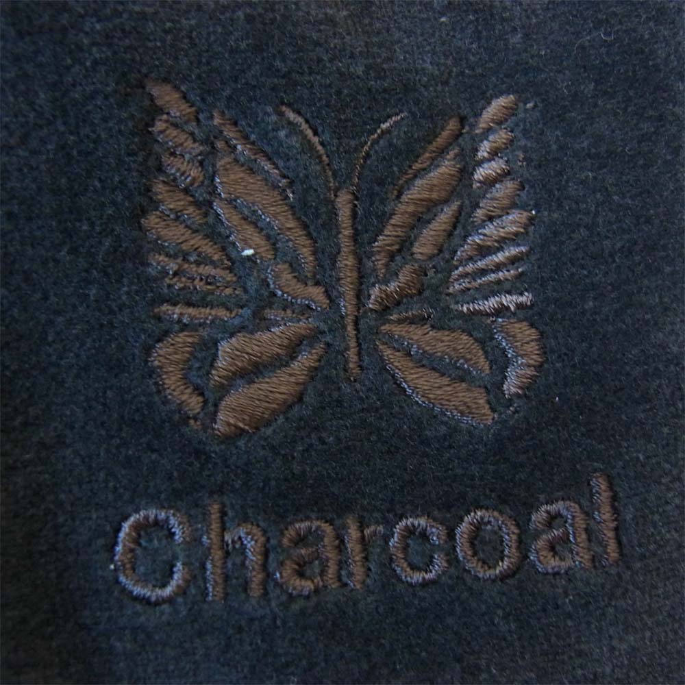 Needles ニードルス HM401 CHARCOAL チャコール ベロア トラック パンツ ブラック系 グレー系 XS【新古品】【未使用】【中古】