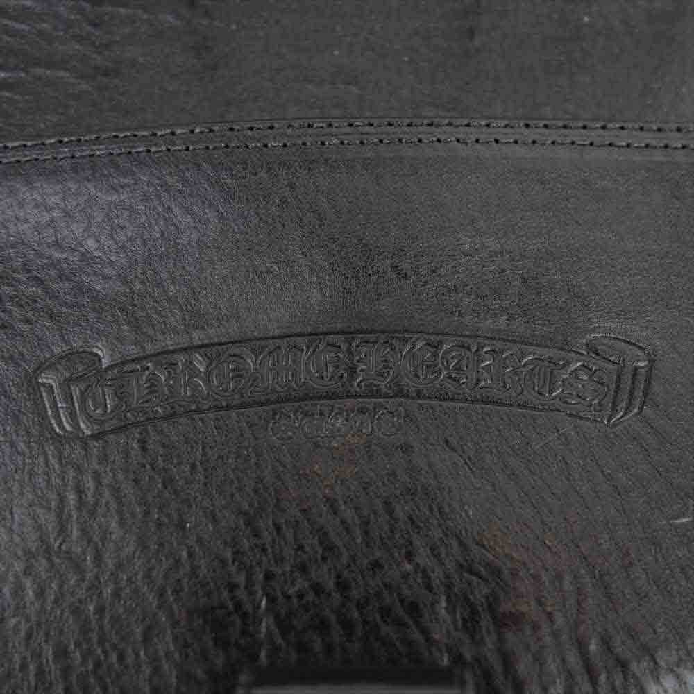 CHROME HEARTS クロムハーツ（原本無） AGENDA FRNT4CEMECROSS アジェンダ セメタリークロスパッチ レザー 手帳カバー ブラック系【中古】