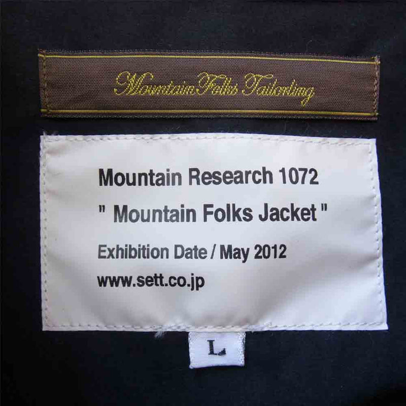 MOUNTAIN RESEARCH マウンテンリサーチ Mountain Folks Jacket レッド系 ブラック系 L【中古】