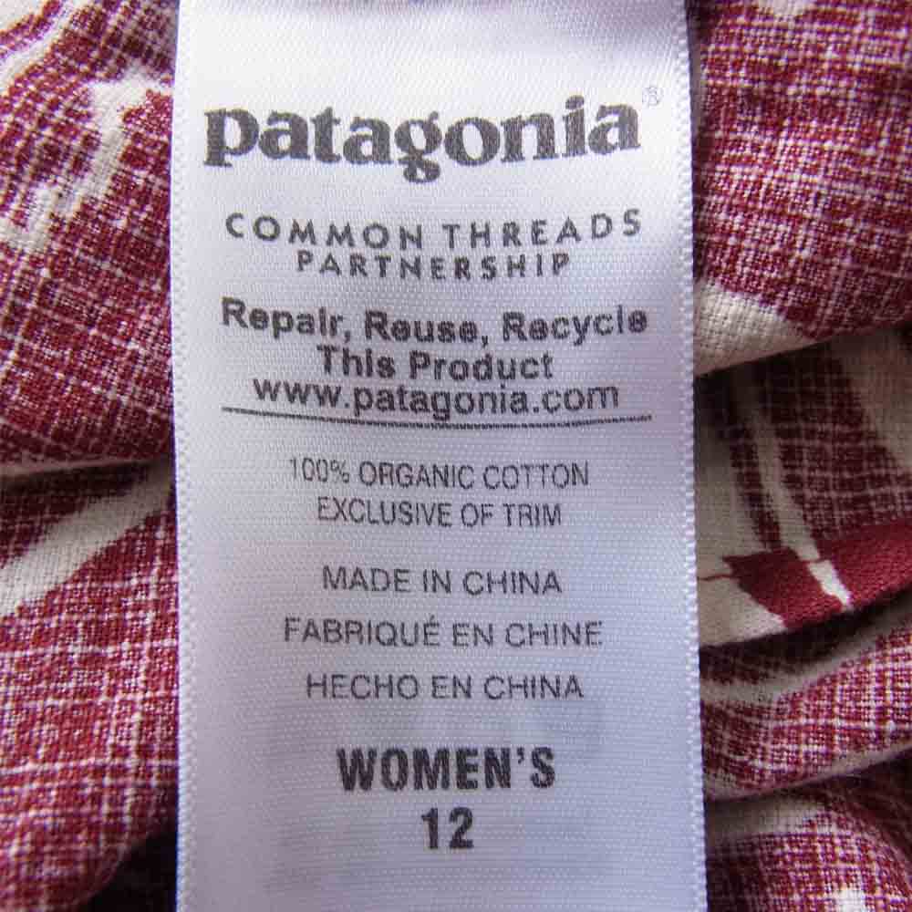 patagonia パタゴニア 16SS 58995 limited edition pataloha dress リミテッド エディション パタロハ ドレス エンジ系 12【美品】【中古】