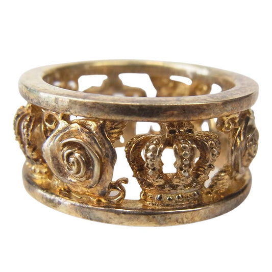 Justin Davis ジャスティンデイビス SRJ210 MY LOVE リング ゴールド系 12号程度【中古】