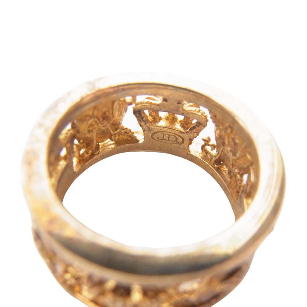 Justin Davis ジャスティンデイビス SRJ210 MY LOVE リング ゴールド系 12号程度【中古】