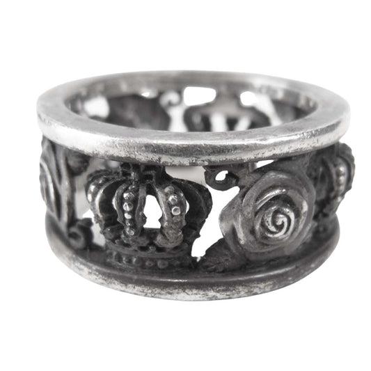 Justin Davis ジャスティンデイビス SRJ210 MY LOVE リング シルバー系 12号程度【中古】