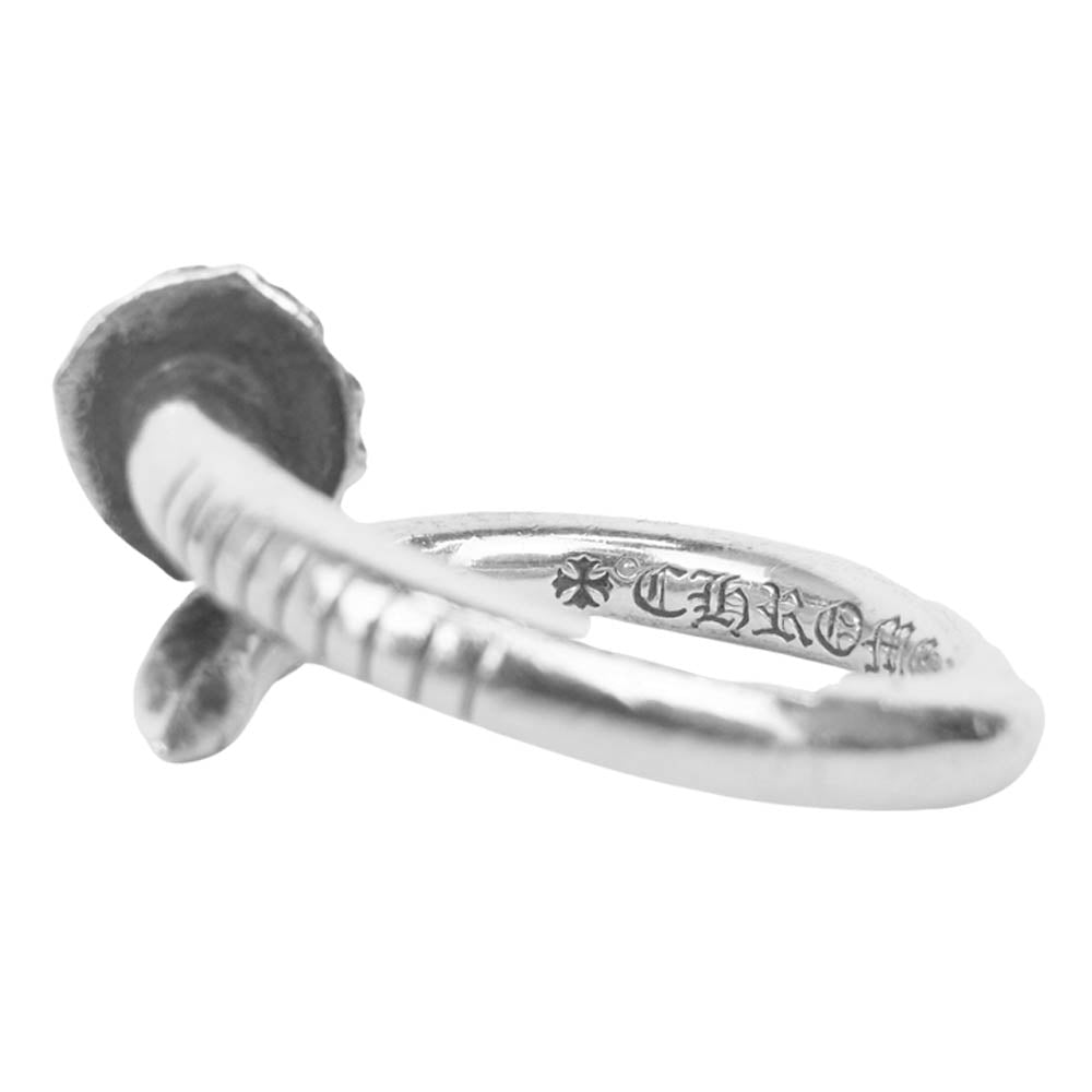 CHROME HEARTS クロムハーツ（原本無） クロスボール ネイル リング ＃7 シルバー系 12号【中古】