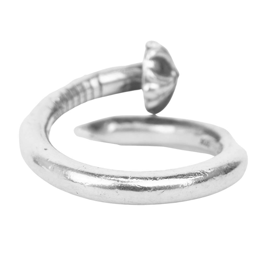 CHROME HEARTS クロムハーツ（原本無） クロスボール ネイル リング ＃7 シルバー系 12号【中古】