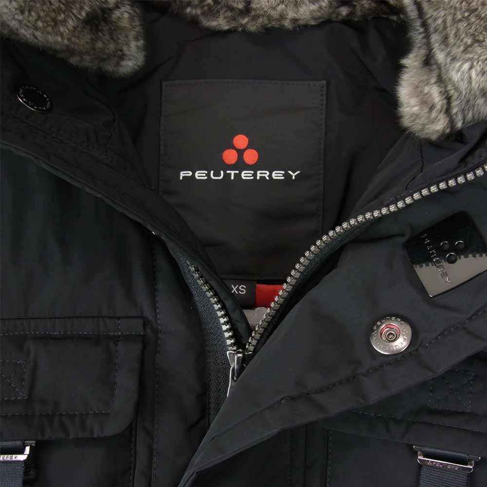 PEUTEREY ピューテリー 国内正規品 APITEK GB FUR ラビット ファー ブラック系 XS【美品】【中古】