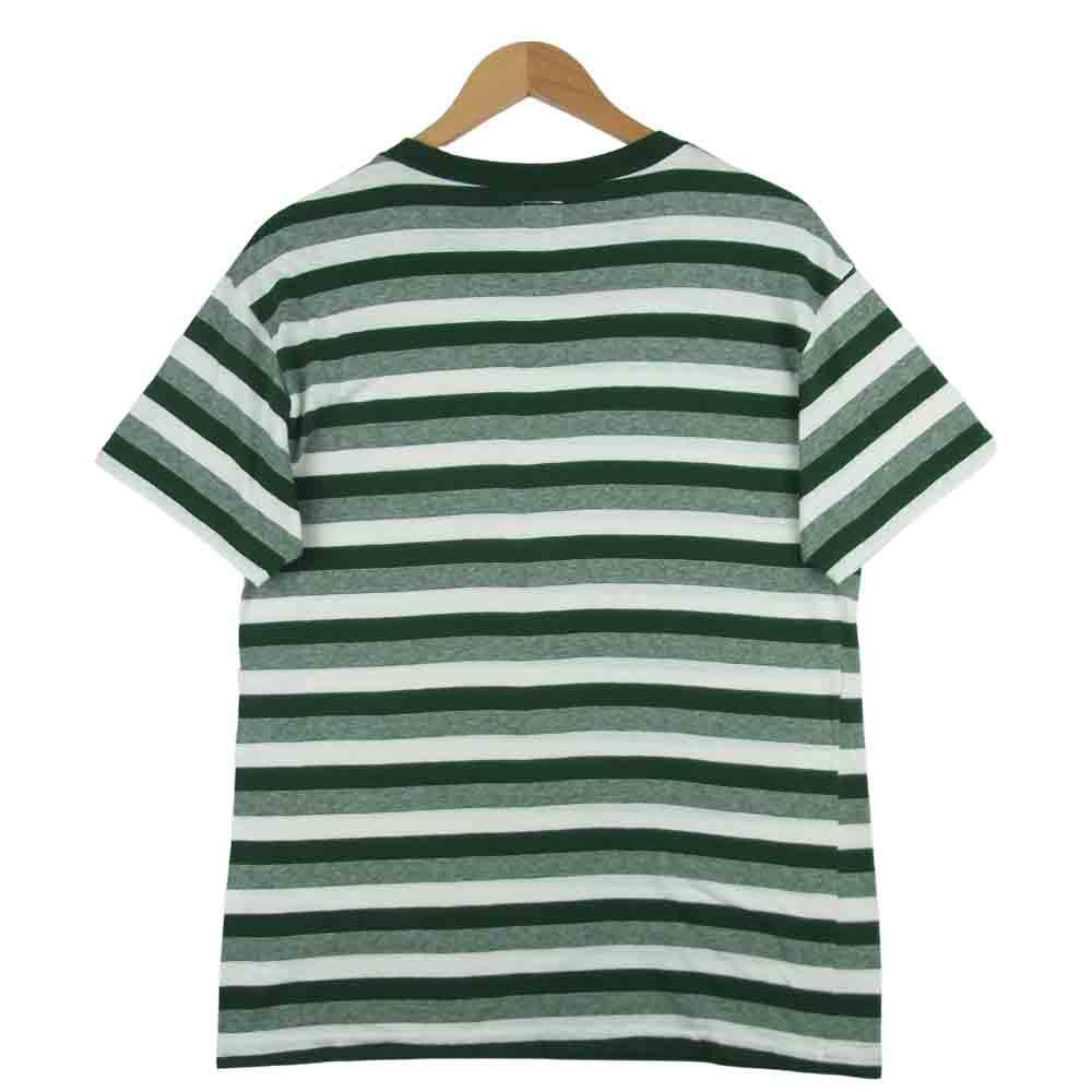 TENDERLOIN テンダーロイン T-TEE BORDER ボーダー 半袖 Tシャツ 日本製 グリーン系 S【中古】