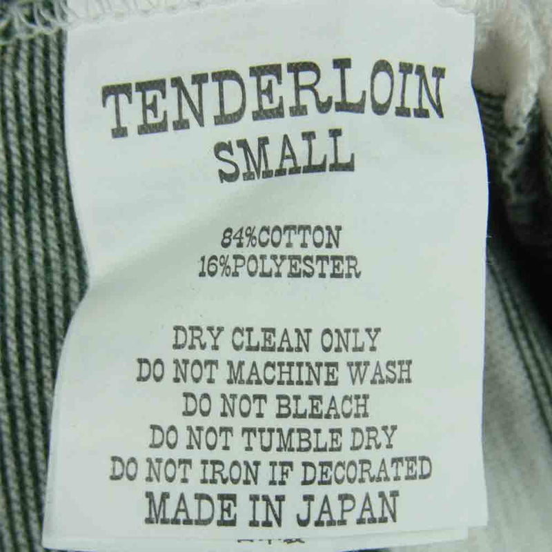 TENDERLOIN テンダーロイン T-TEE BORDER ボーダー 半袖 Tシャツ 日本製 グリーン系 S【中古】