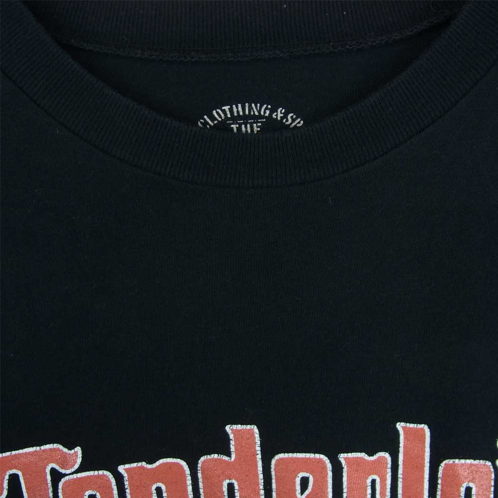 TENDERLOIN テンダーロイン T-TEE 1 RIDE TO LIVE プリント 半袖 Tシャツ コットン ブラック系 M【中古】