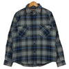 DELUXE デラックス SCHOTT ショット ヘビーネル 長袖 チェック シャツ コットン 中国製 グレー系 M【中古】