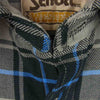 DELUXE デラックス SCHOTT ショット ヘビーネル 長袖 チェック シャツ コットン 中国製 グレー系 M【中古】