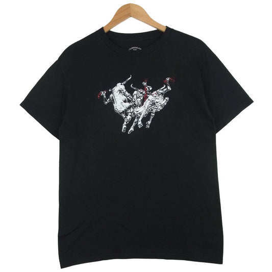 TENDERLOIN テンダーロイン T-TEE HELL AWAITS プリント 半袖 Tシャツ コットン ブラック系 M【中古】