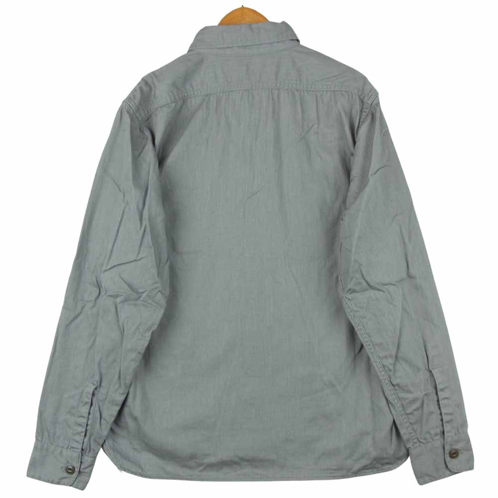 TENDERLOIN テンダーロイン T-HERRINGBONE WORK SHT ヘリンボーン 長袖 ワーク シャツ コットン グレー系 S【中古】