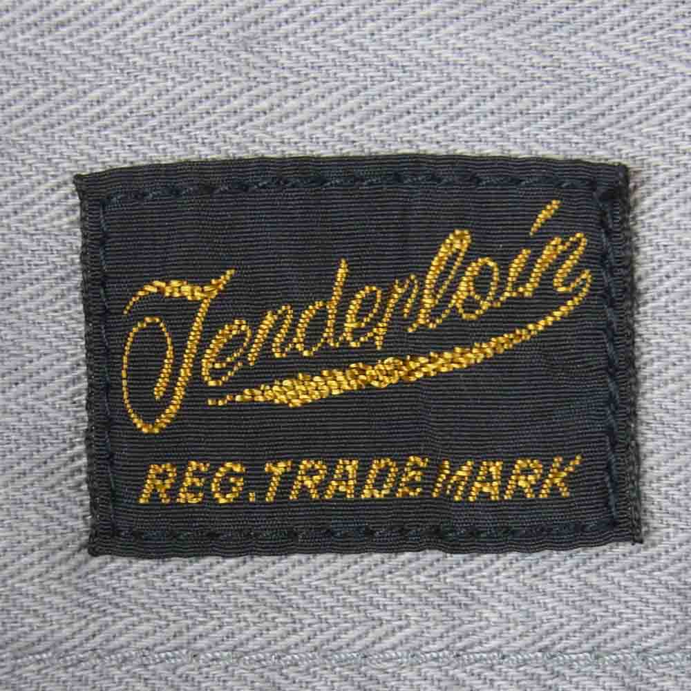 TENDERLOIN テンダーロイン T-HERRINGBONE WORK SHT ヘリンボーン 長袖 ワーク シャツ コットン グレー系 S【中古】