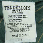 TENDERLOIN テンダーロイン T-STRIPE WORK SHT S/S ストライプ ワーク 半袖 シャツ 日本製 グリーン系 S【中古】