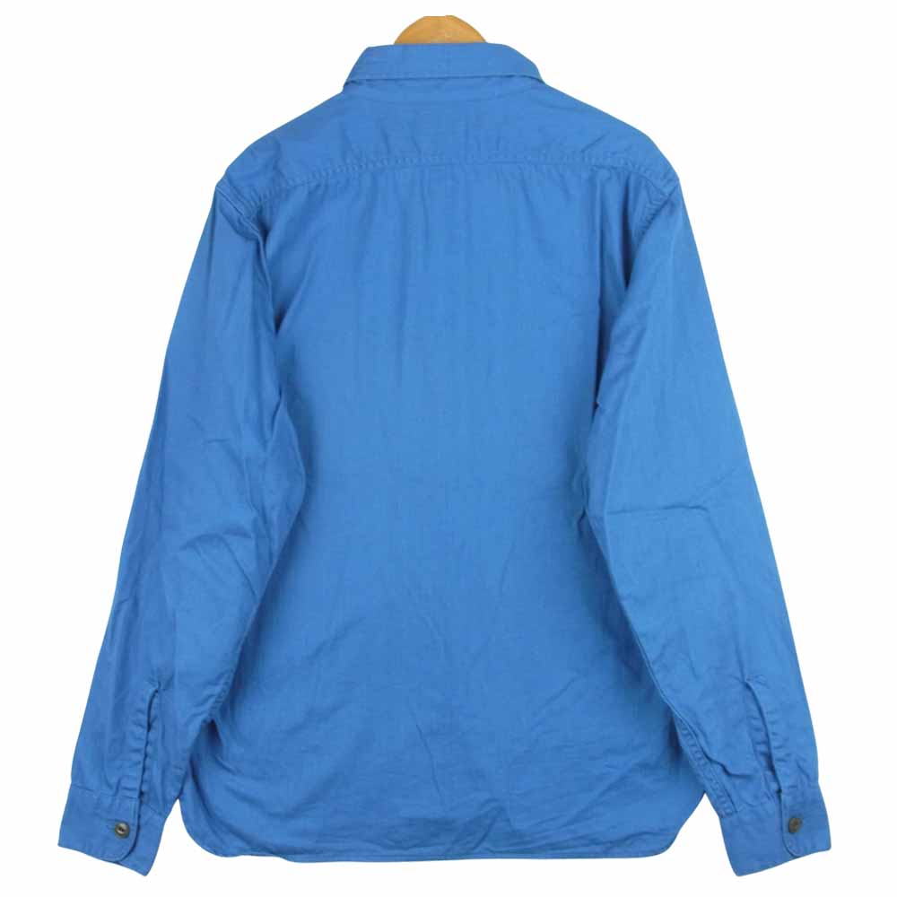 TENDERLOIN テンダーロイン T-HERRINGBONE WORK SHT ヘリンボーン 長袖 ワーク シャツ ブルー系 S【中古】