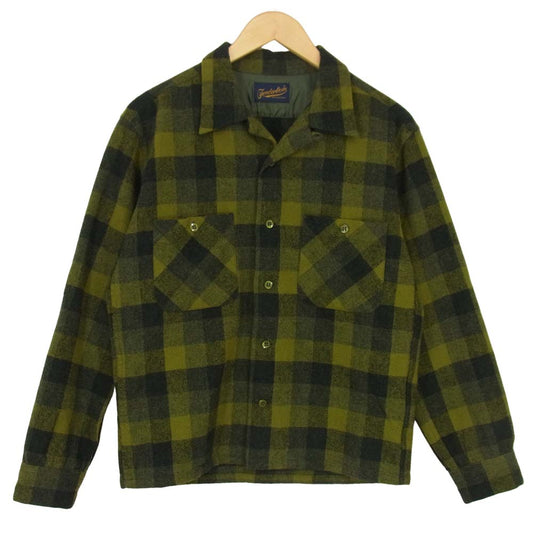 TENDERLOIN テンダーロイン T-WOOL SHT ウール オープンカラー グリーン系 S【中古】