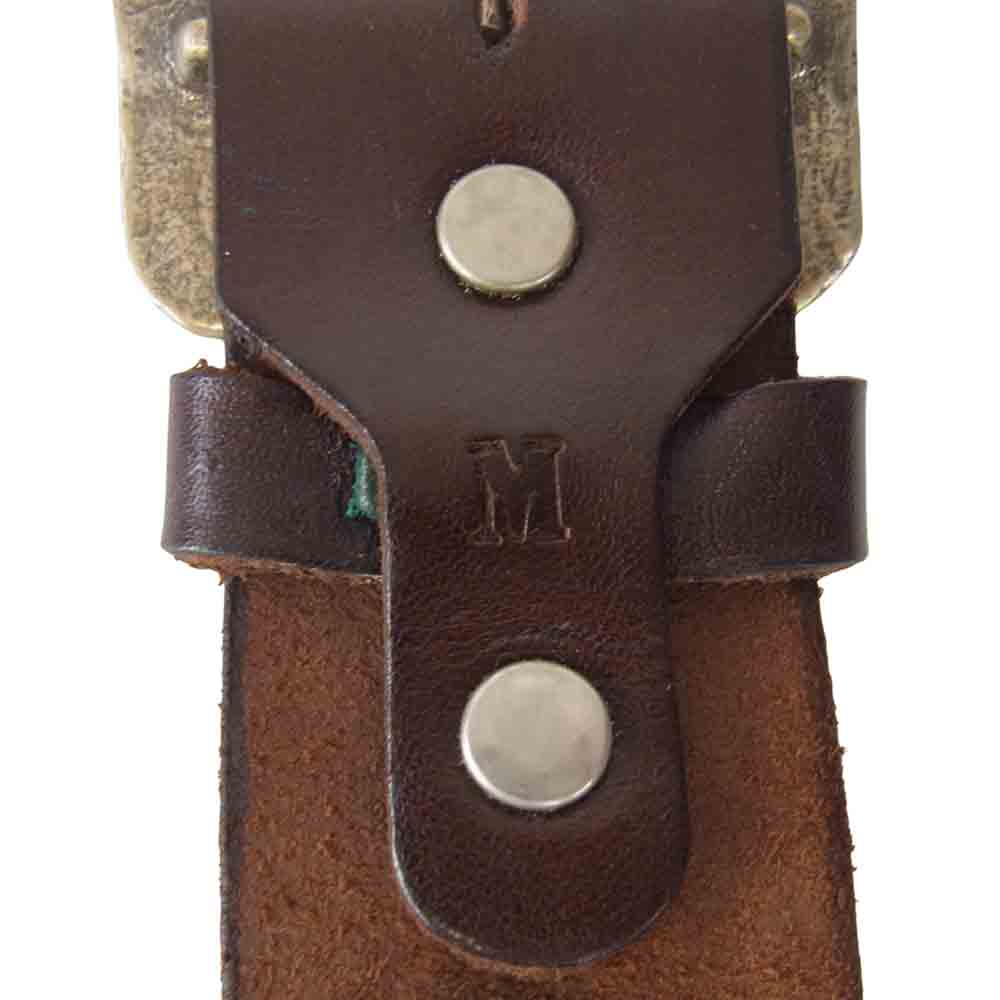 TENDERLOIN テンダーロイン × HTC T-STUDS BELT スタッズ ブラウン系 M【中古】