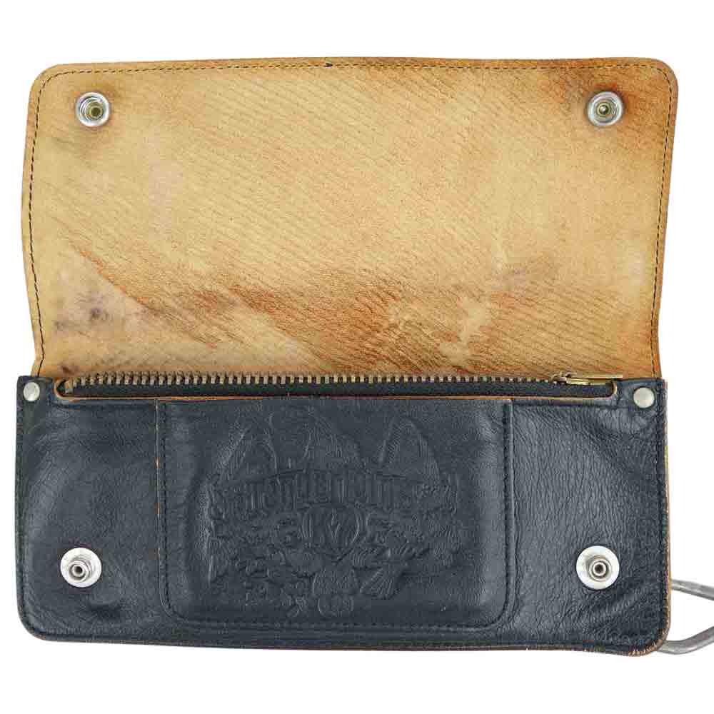 TENDERLOIN テンダーロイン × PORTER ポーター T-WALLET レザー ウォレット ブラック系【中古】