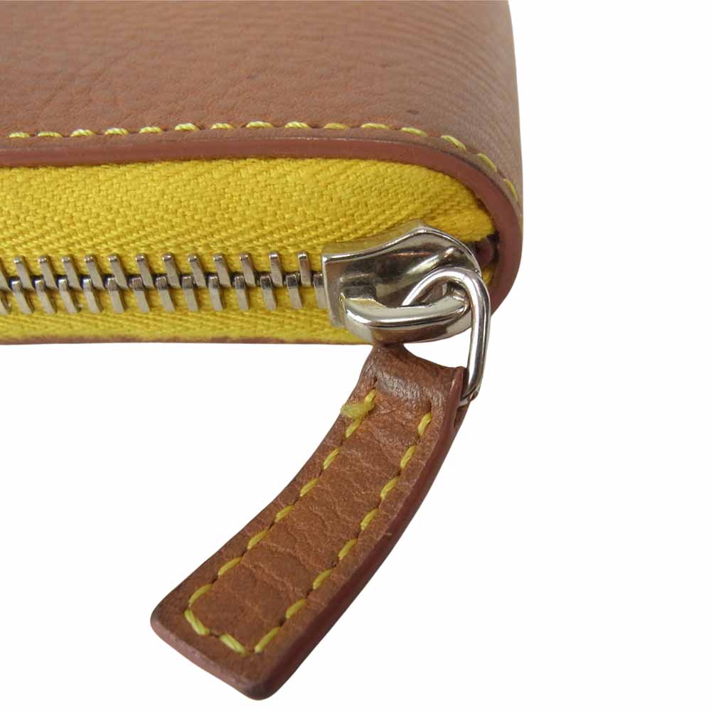 アップルビー LTR Zip S ラウンドジップ ミニ ウォレット ライトブラウン系【中古】