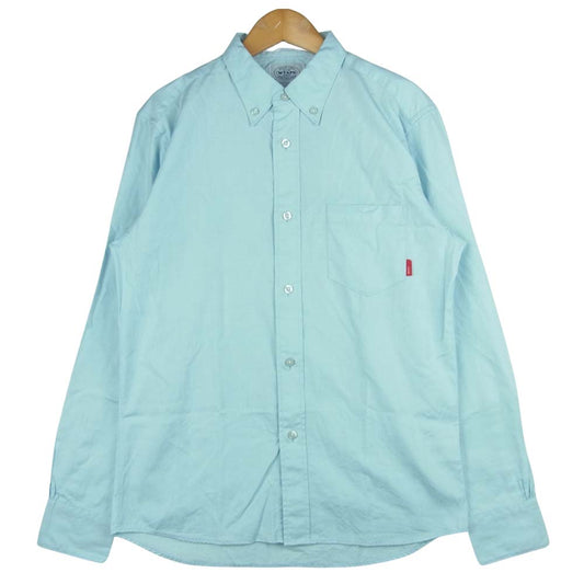 WTAPS ダブルタップス 14ss 141spdt-shm02 PLAIN L/S SHIRTS COTTON OXFOD THOMAS MASON 長袖 シャツ ライトブルー系 S【中古】