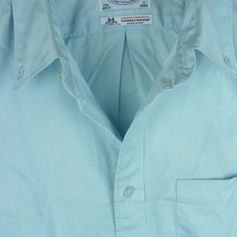 WTAPS ダブルタップス 14ss 141spdt-shm02 PLAIN L/S SHIRTS COTTON OXFOD THOMAS MASON 長袖 シャツ ライトブルー系 S【中古】