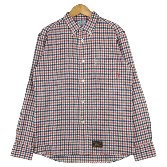 WTAPS ダブルタップス 15aw 152ltdt-shm04 CHECK L/S 01 SHIRT 長袖 シャツ レッド系 S【中古】