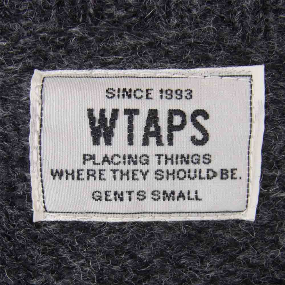 WTAPS ダブルタップス 14aw 142madt-knmoi DECK CREW-C SWEATER ウール セーター ニット グレー系 S【中古】