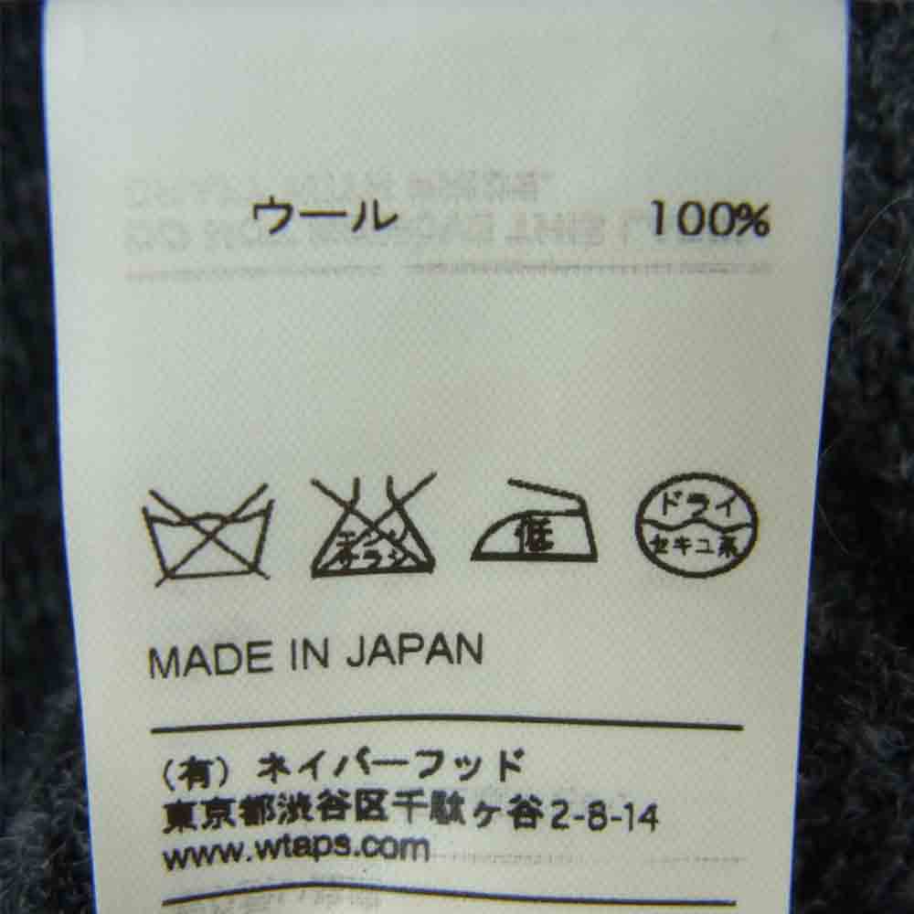 WTAPS ダブルタップス 14aw 142madt-knmoi DECK CREW-C SWEATER ウール セーター ニット グレー系 S【中古】