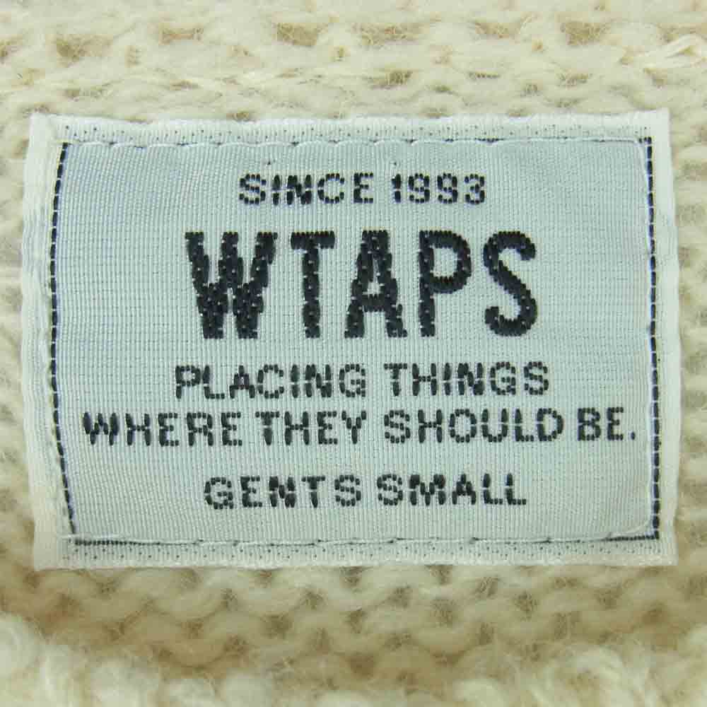 WTAPS ダブルタップス 14aw 142madt-knm01 DECK CREW-C SWEATER ウール ニット セーター クリーム系 S【中古】