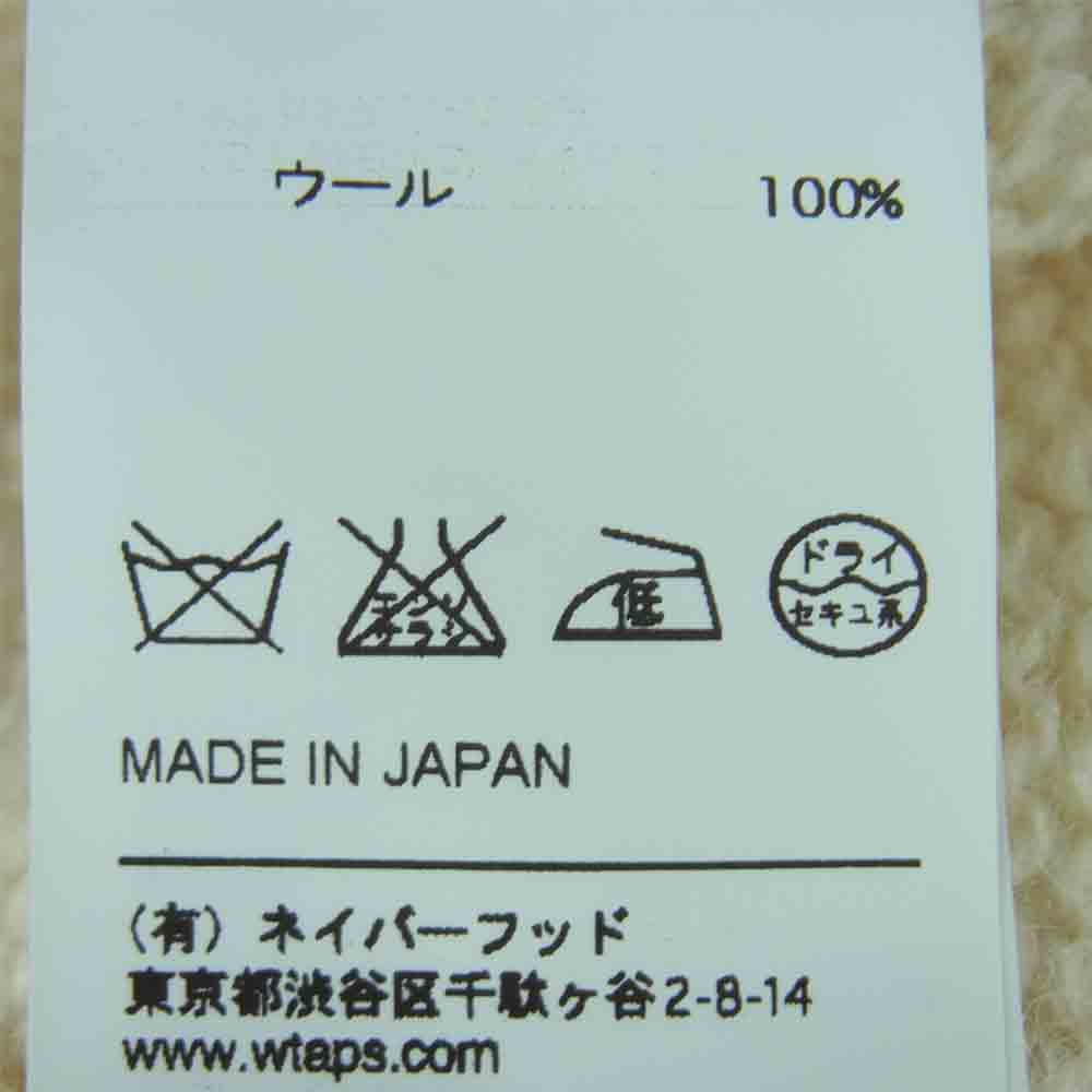 WTAPS ダブルタップス 14aw 142madt-knm01 DECK CREW-C SWEATER ウール ニット セーター クリーム系 S【中古】