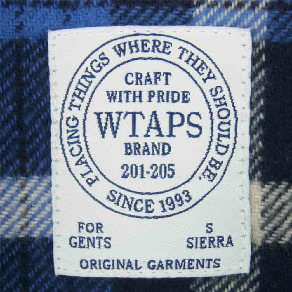 WTAPS ダブルタップス 15AW 152gwdt-shm04 VATOS L/S 02 SHIRT COTTON TEXTILE 長袖 シャツ ブルー系 S【中古】