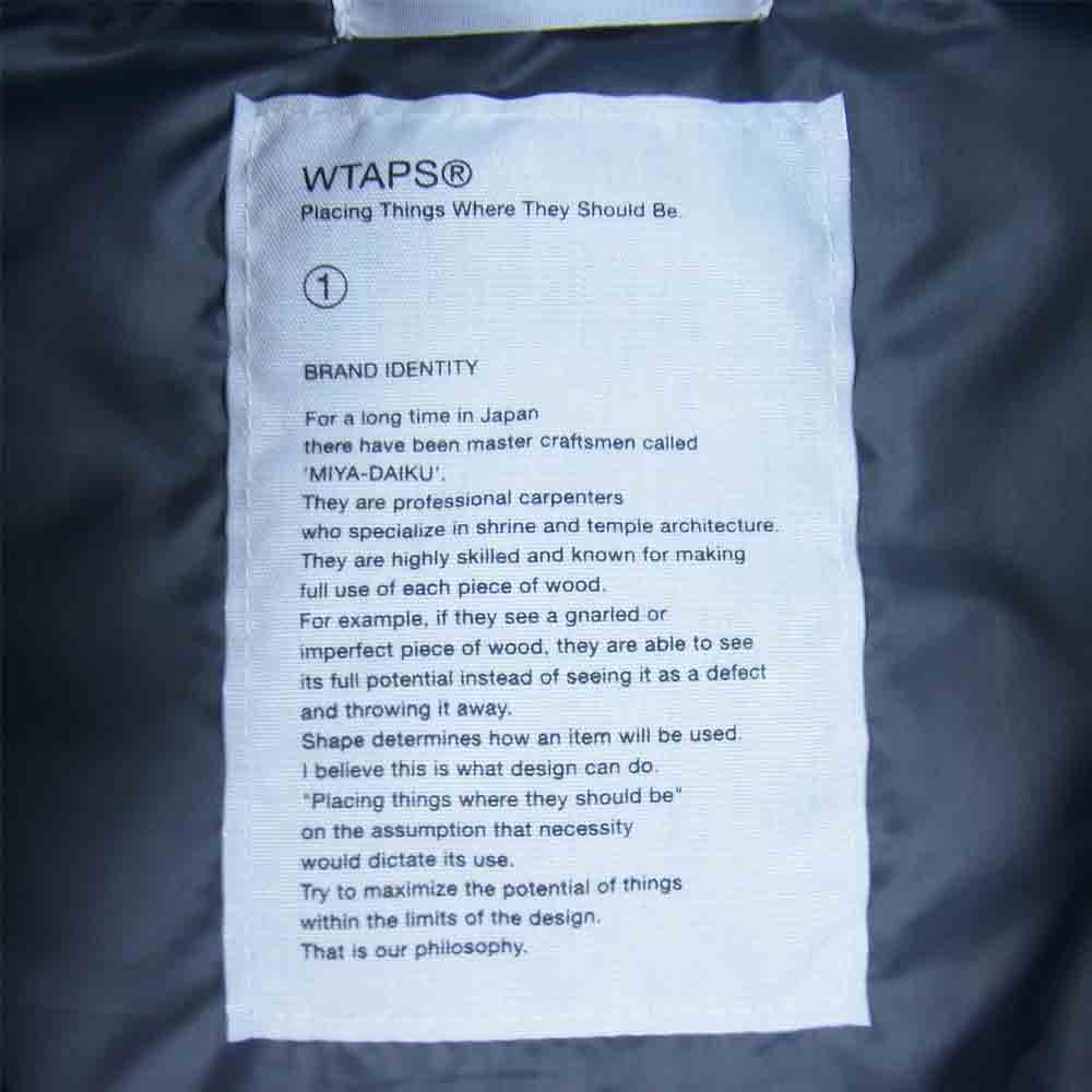 WTAPS ダブルタップス 121gwdt-jkm04 PACKERS VEST POLYESTER TAFFETS ベスト ブラック系 1【中古】