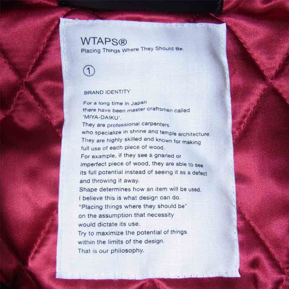 WTAPS ダブルタップス 15AW 152gwdt-jkm07 PHARAHO JK JACKET NYWO HELYON ネイビー系 1【中古】