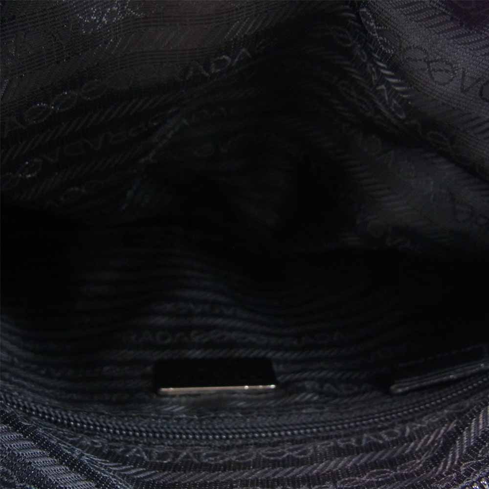 PRADA プラダ B10140  ロング ショルダー ナイロン バッグ ブラック系【中古】