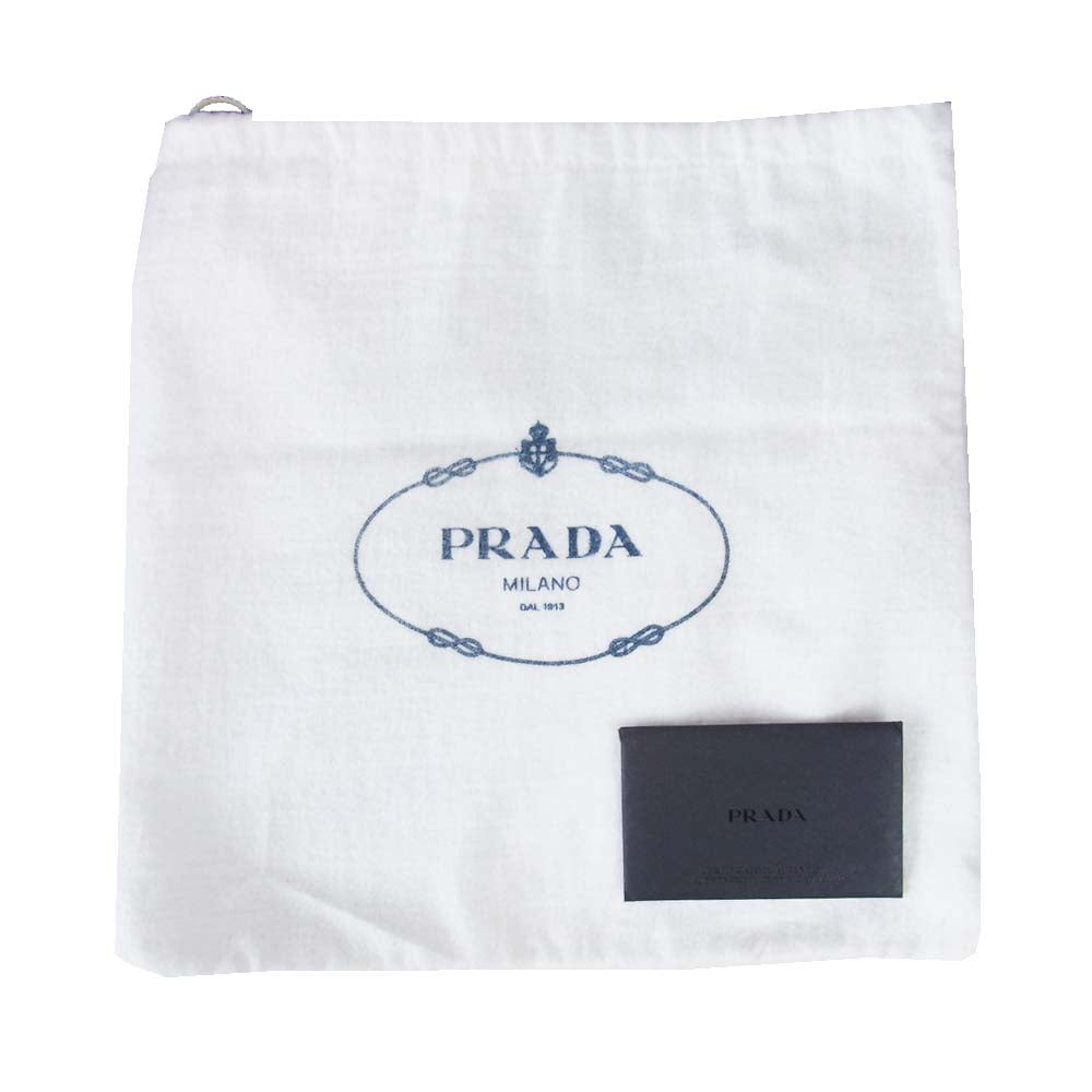 PRADA プラダ B10140  ロング ショルダー ナイロン バッグ ブラック系【中古】