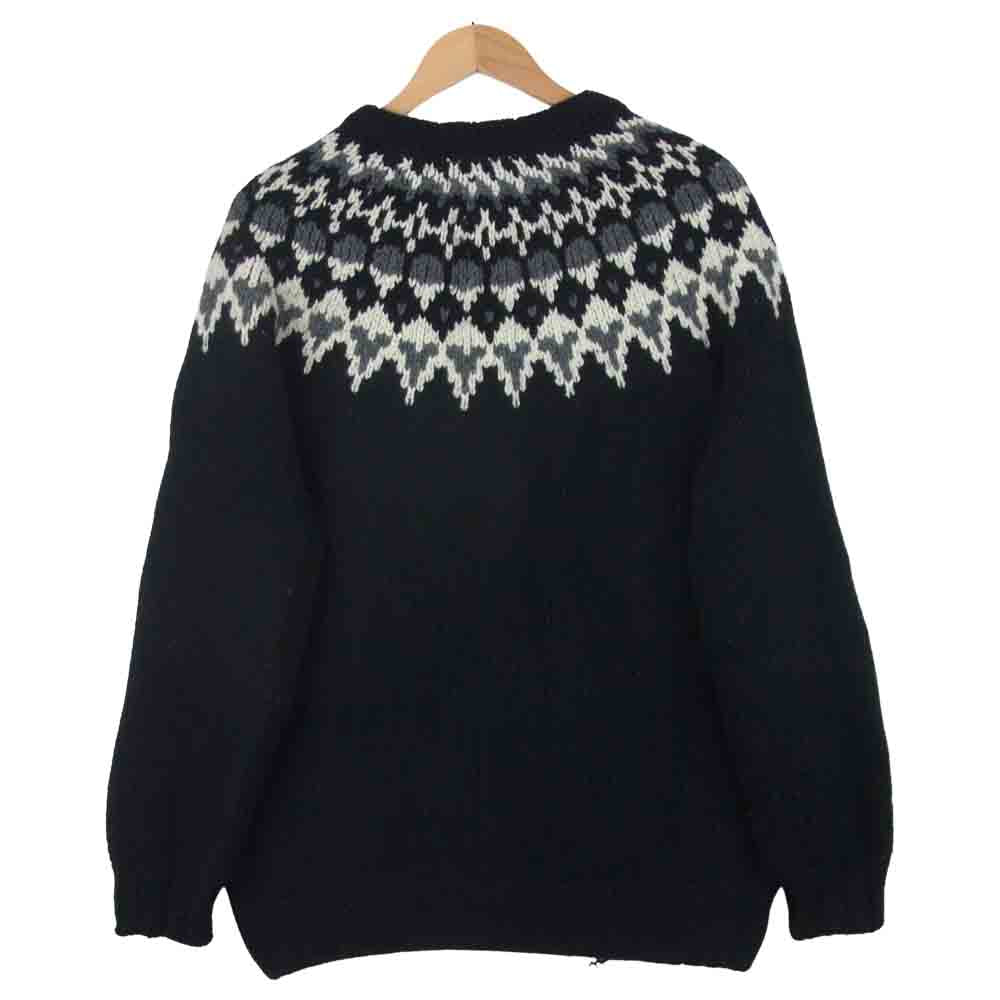 WACKO MARIA ワコマリア 16fw-wmk-kn12 NORDIC SWEATER ノルディック セーター ニット ブラック系 L【中古】