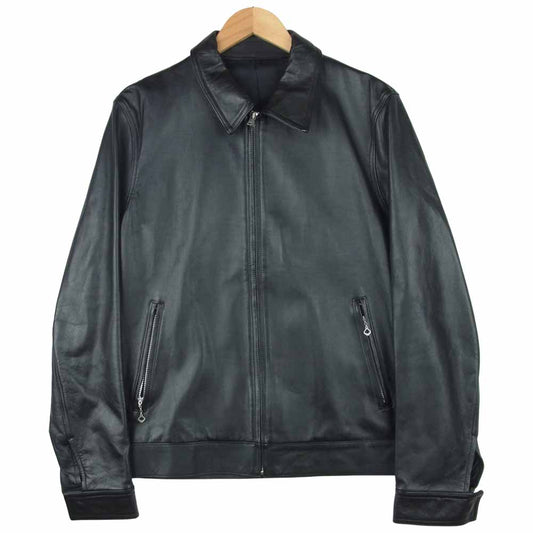 WACKO MARIA ワコマリア wmr-lea-01 ステアハイド シングル レザー ジャケット ブラック系 XL【中古】