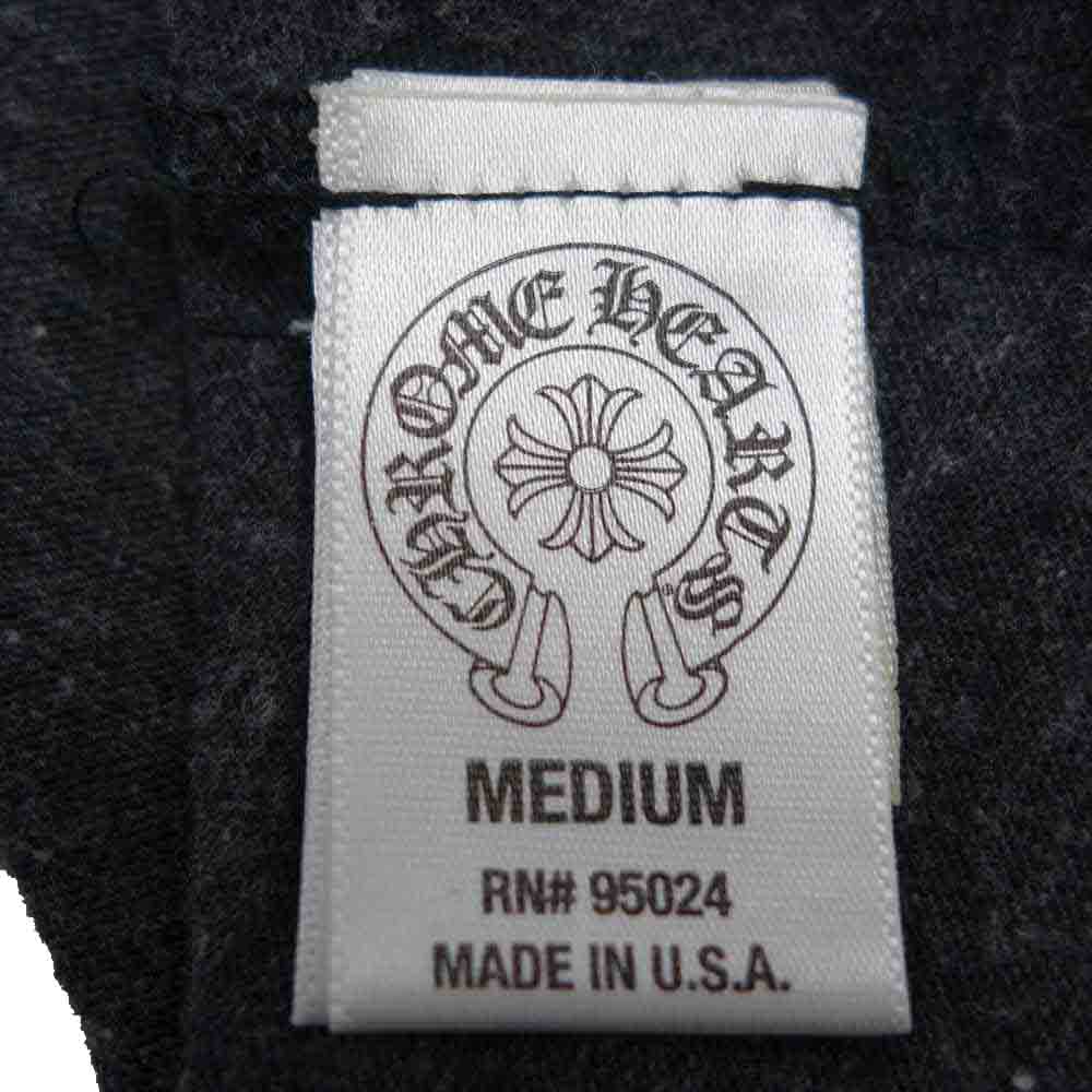 CHROME HEARTS クロムハーツ（原本無） 国内正規品 スター プリント Vネック Tee 半袖 Tシャツ ダークグレー系【中古】
