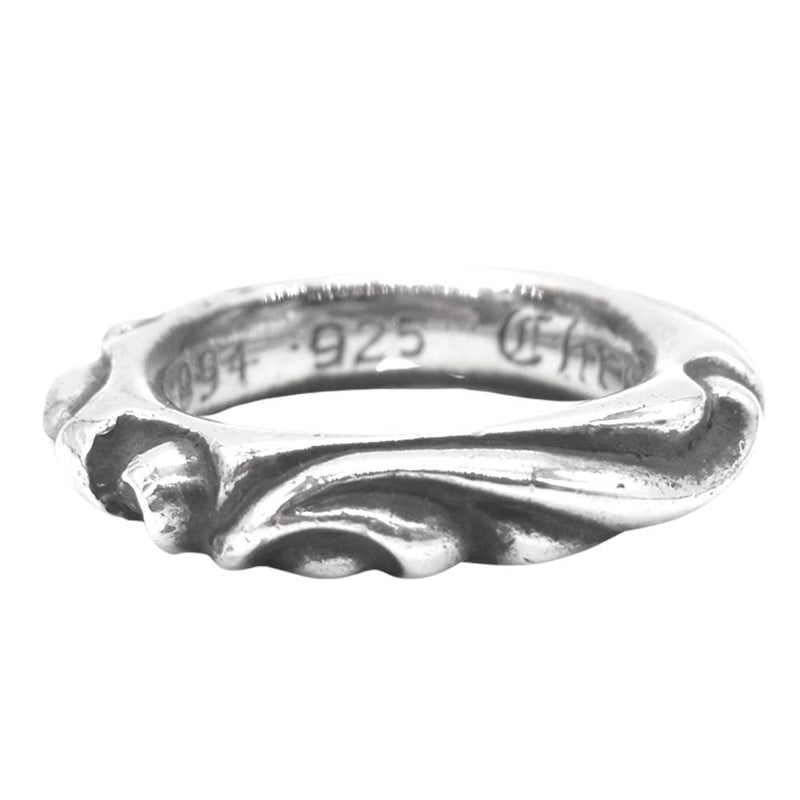 CHROME HEARTS クロムハーツ（原本無） SCRL BAND RING スクロール バンド リング  シルバー系 9号【中古】