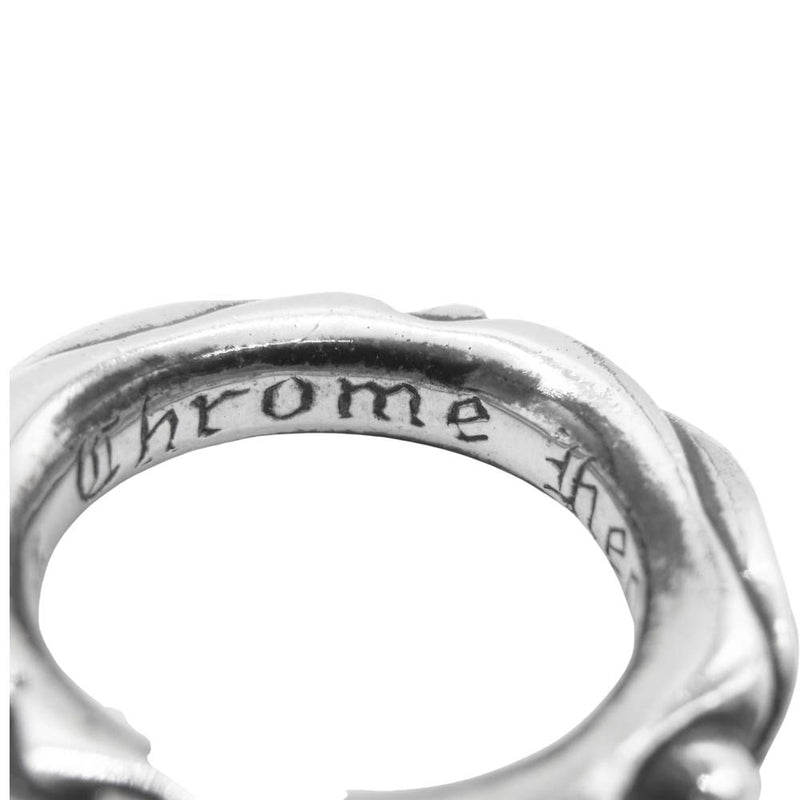 CHROME HEARTS クロムハーツ（原本無） SCRL BAND RING スクロール バンド リング  シルバー系 9号【中古】