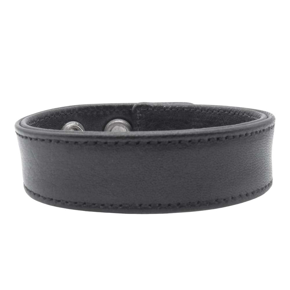 CHROME HEARTS クロムハーツ（原本有） 3BTN 2SNP CRS クロスボール スナップボタン ブレスレット ブラック系【中古】