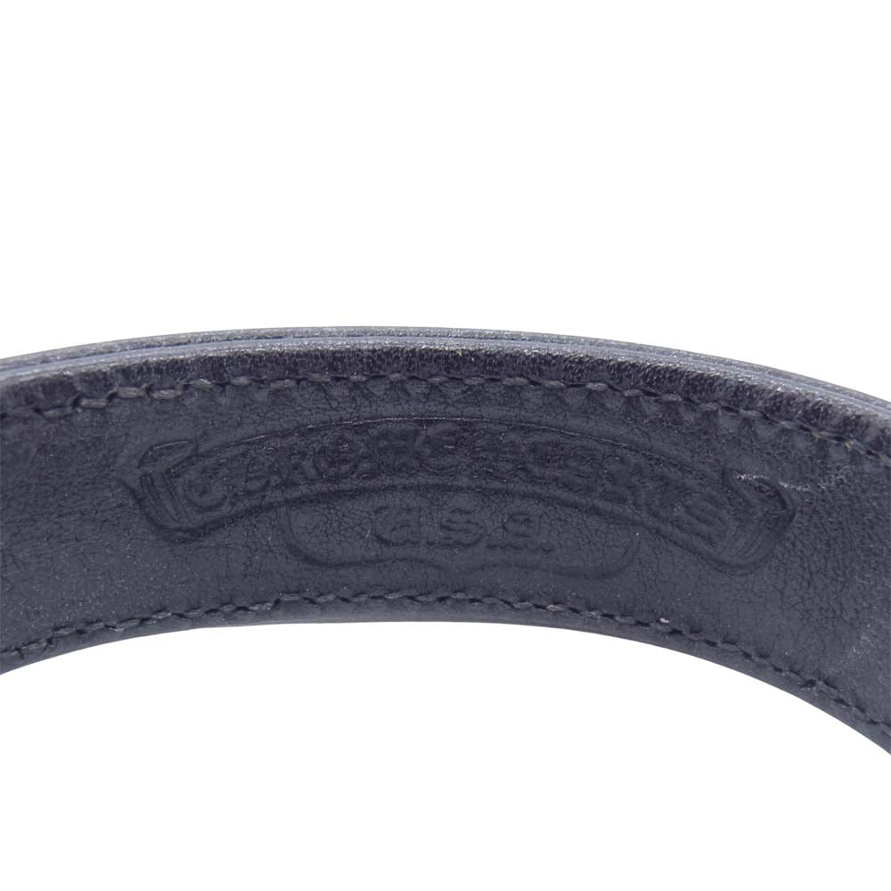 CHROME HEARTS クロムハーツ（原本有） 3BTN 2SNP CRS クロスボール スナップボタン ブレスレット ブラック系【中古】
