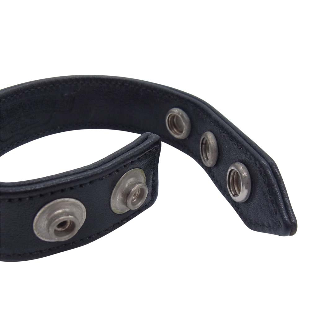 CHROME HEARTS クロムハーツ（原本有） 3BTN 2SNP CRS クロスボール スナップボタン ブレスレット ブラック系【中古】