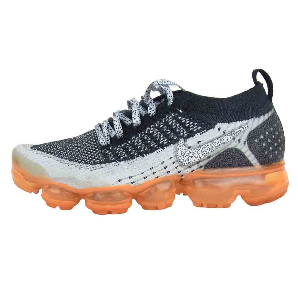 NIKE ナイキ 942842-106 AIR VAPORMAX FLYKNIT 2 エア ヴェイパーマックス フライニット2 ローカット スニーカー ブラック系 グレー系 25.5cm【中古】