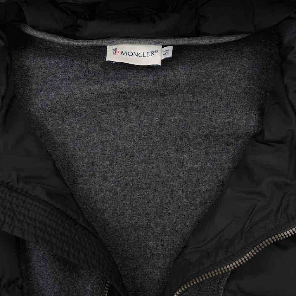 MONCLER モンクレール A20918433500 80394 MAGLIA CARDIGAN マグリア カーディガン ダウン ジャケット ダークグレー系 ブラック系 M【中古】