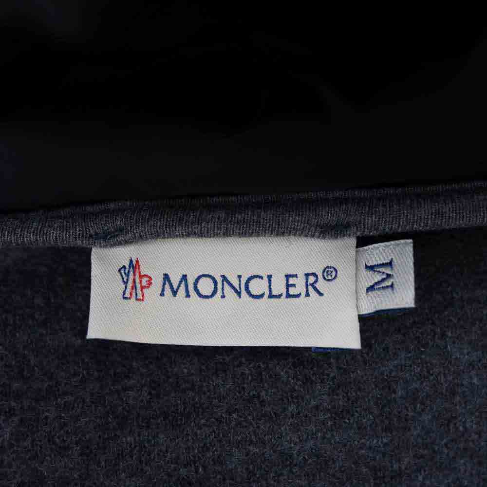 MONCLER モンクレール A20918433500 80394 MAGLIA CARDIGAN マグリア カーディガン ダウン ジャケット ダークグレー系 ブラック系 M【中古】