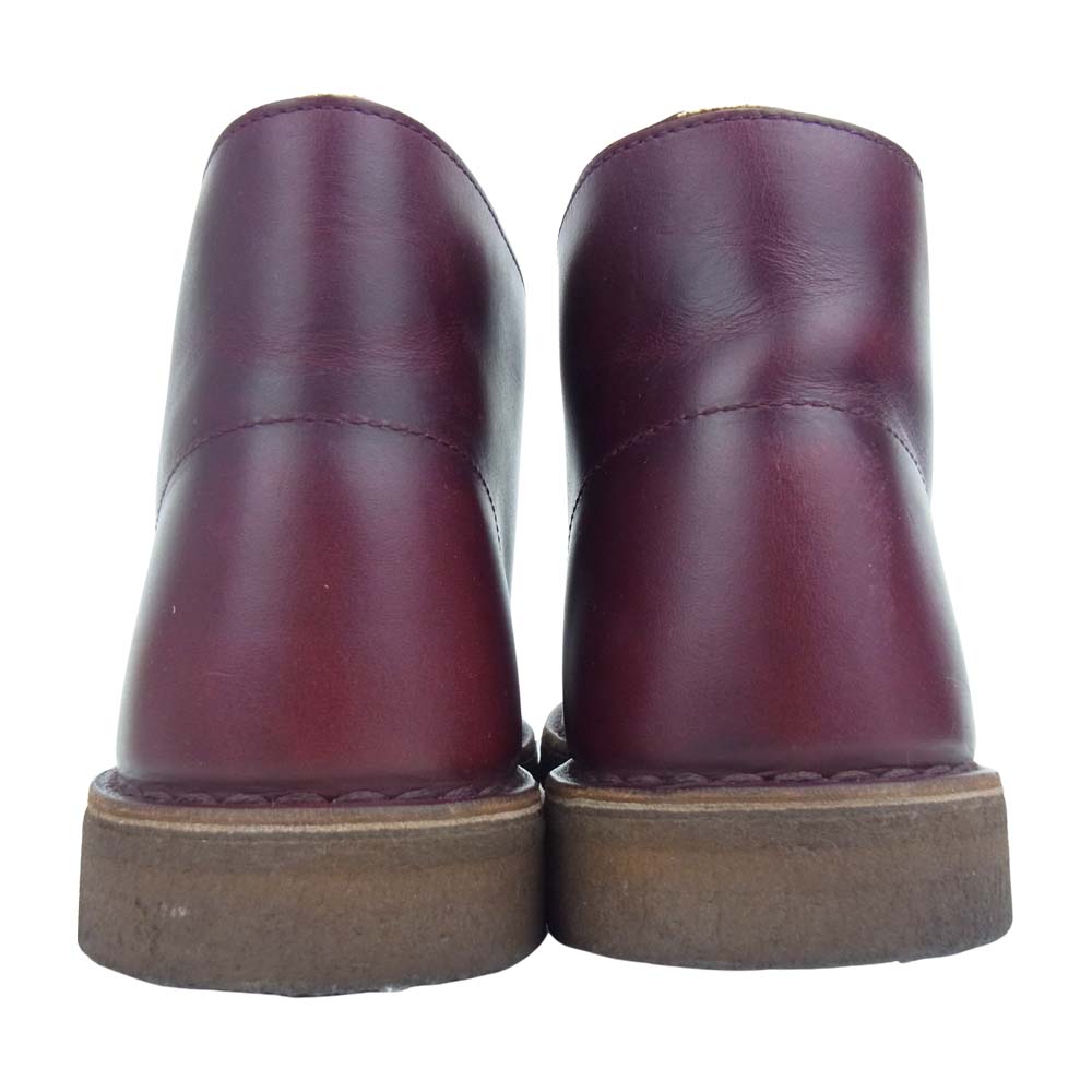 Clarks クラークス 13292 レザー チャッカブーツ ワインレッド系 US 8