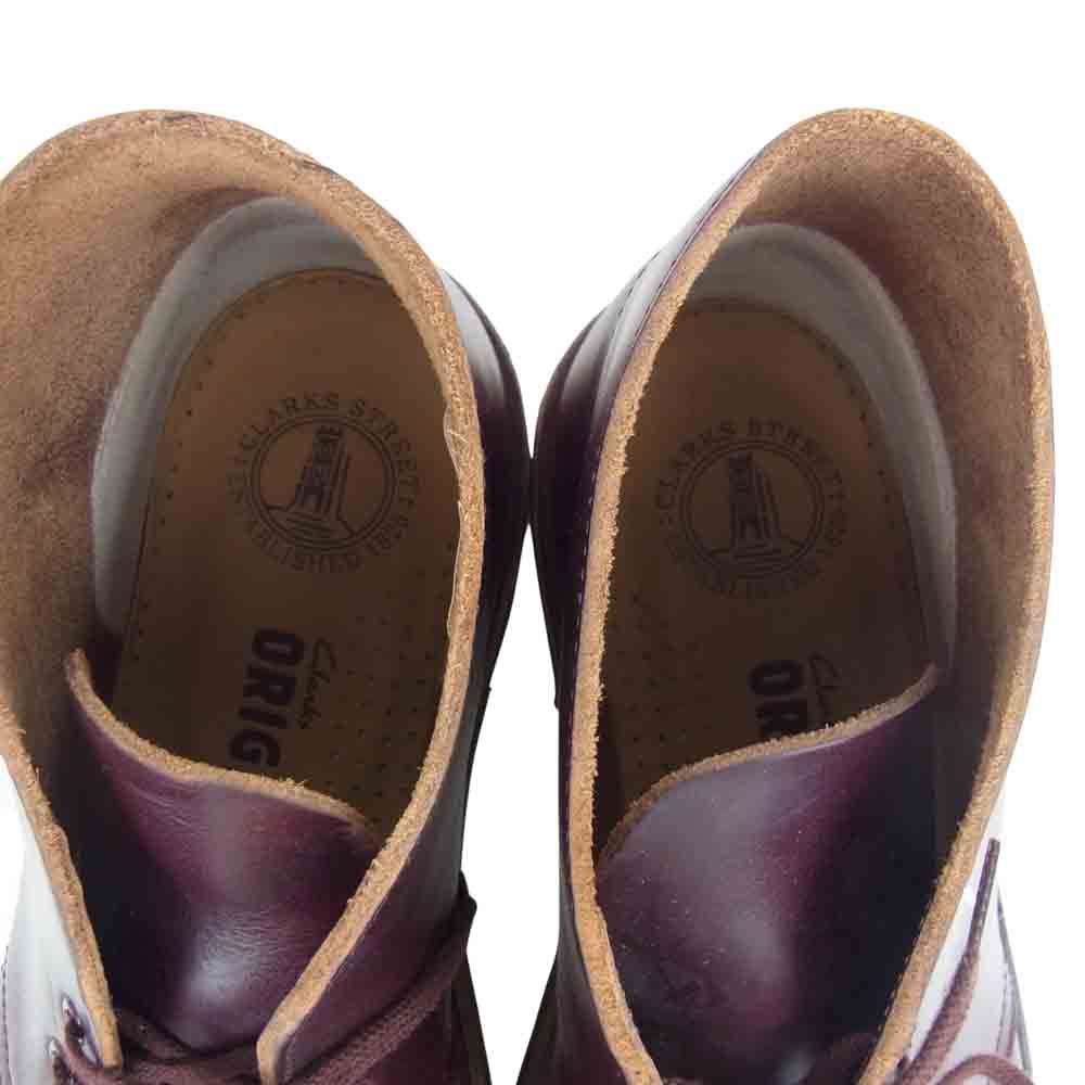 #オールド#ビンテージ Clarks クラークス 13292 レザー チャッカブーツ ワインレッド系 US 8